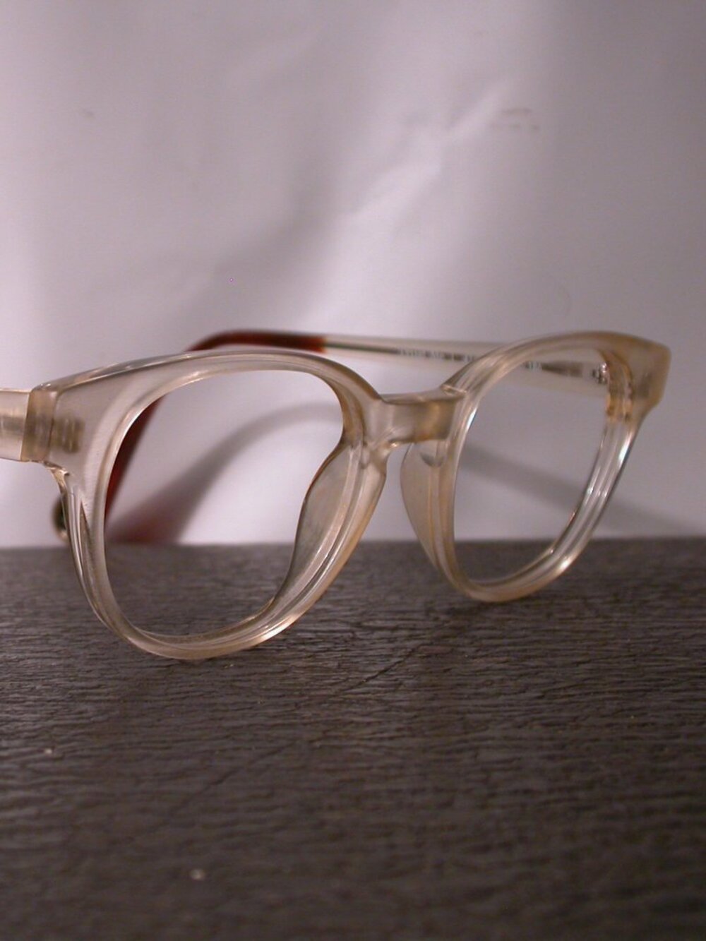 WOOW Trust Me Clear Amber Designer Eyeglasses Frames Made in Italy